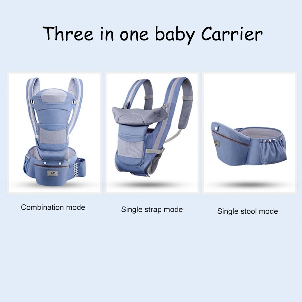 Newborn Ergonomic Baby Carrier Backpack Infant Baby Hipseat Carrier Front Facing Ergonomic Kangaroo Baby Wrap Sling Travel - Image 4