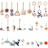 Newborn Gym Pendant Toys Wooden Mobile Crib Hanging Rattle Teether Baby Sensory Toys For Stroller Gym Activity Product Gifts