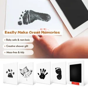 Newborn Handprint Footprint Imprint Kit Baby Care Non-Toxic Baby Souvenirs Casting Infant Footprint Ink Pad Infants Clay Gifts
