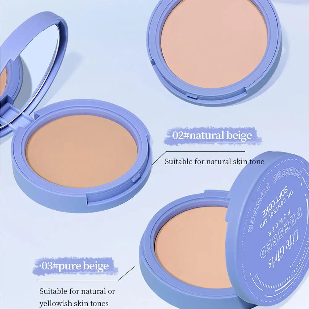 Oil Control Pressed Powder, Matte Smooth Face Setting Powder, Waterproof Long Lasting Makeup Cosmetic Flawless Face Powder - Image 5