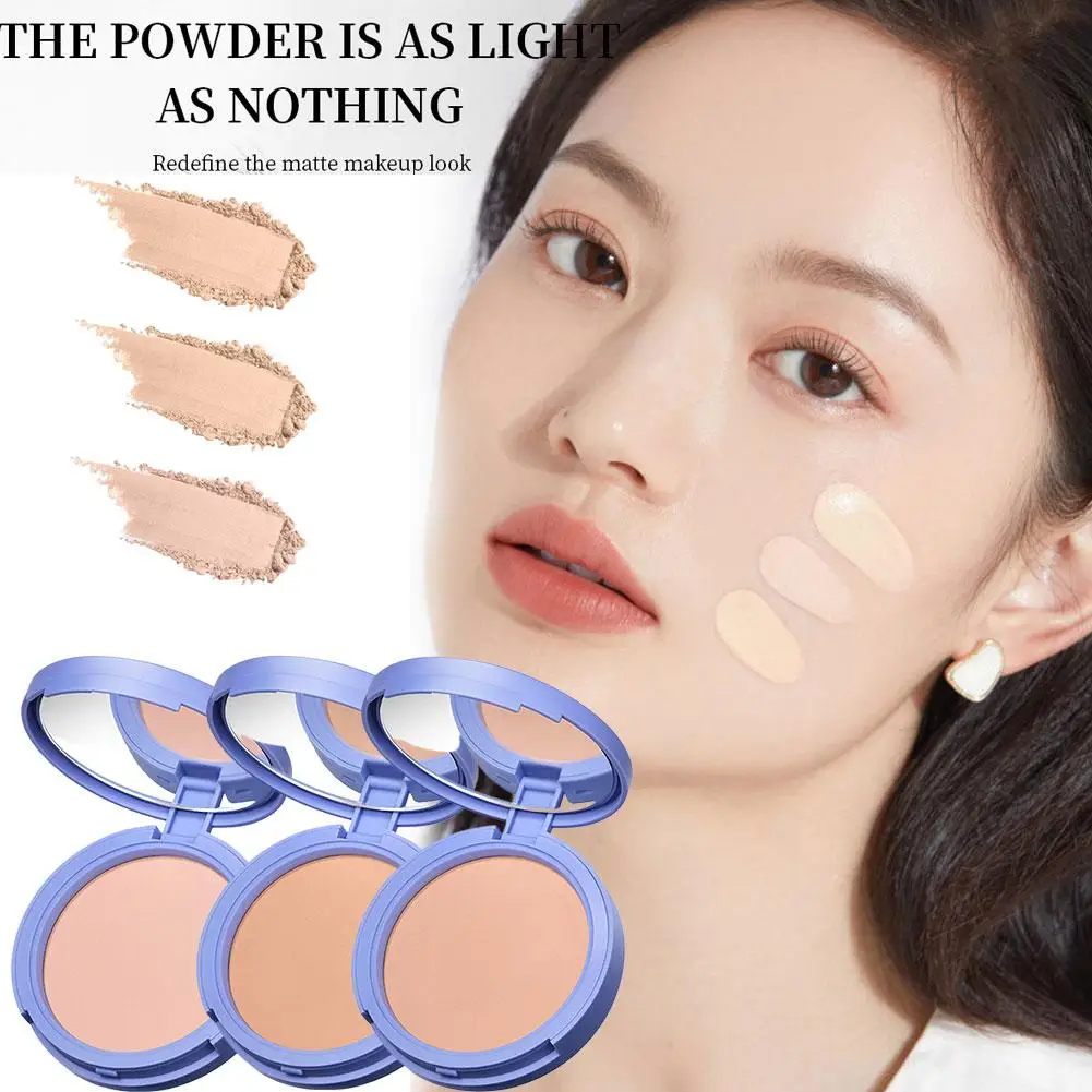 Oil Control Pressed Powder, Matte Smooth Face Setting Powder, Waterproof Long Lasting Makeup Cosmetic Flawless Face Powder - Image 6