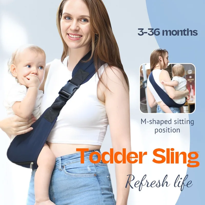 PANGDUBE Baby Carrier Sling with Hip Seat Ergonomic Design Breathable Mesh Newborn to Toddler Waist Support Hands-Free - Image 2