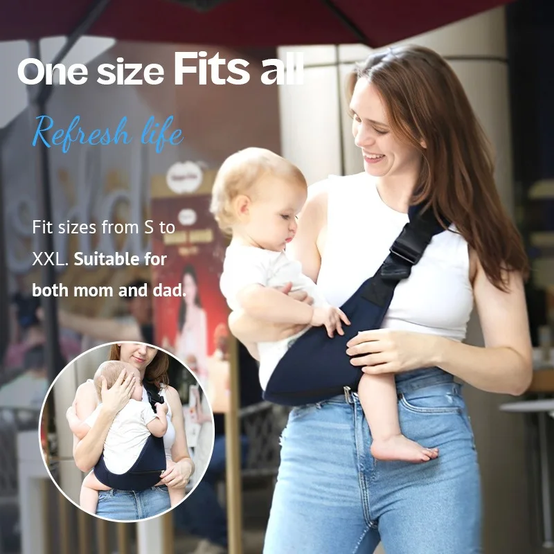 PANGDUBE Baby Carrier Sling with Hip Seat Ergonomic Design Breathable Mesh Newborn to Toddler Waist Support Hands-Free - Image 3