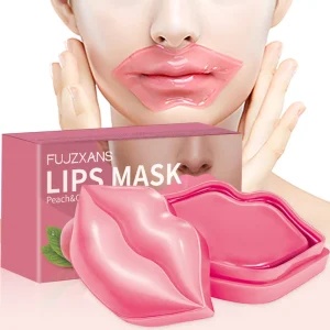 Peach Lips Mask For Dark Lips Moisturizer Soft & Smooth Lip Skin Deep Hydration Visibly Minimize Wrinkles Collagen Lip Mask