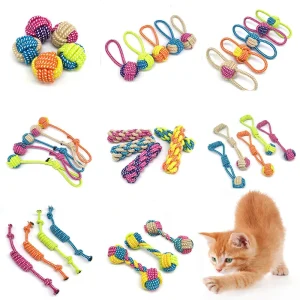 Pet Dog Toys for Large Small Dogs Toy Interactive Cotton Rope Mini Dog Toys Ball for Dogs Accessories Toothbrush Chew Puppy Toy