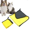 Pet Dog and Cat Towels Soft Fiber Towels Water-absorbent Bath Towel Convenient Pet Shop Cleaning Towel Pet Supplies
