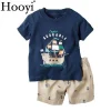Pirate Captain Adorable Baby Boy Clothing Suit Toddler Clothes 2-Pieces Sets Summer Sailor Cotton Tee Shirt Shorts Pants Outfits