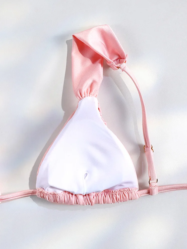 Pleated Brazilian Folds Bikini Set Sexy Micro Bikinis 2025 Women Swimsuit Female Triangle Swimwear Beach Wear Bathing Suit - Image 4