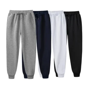 Plus Womens Casual Sports Pants Running Workout Sporty Jogging Sweatpants Warm Fleece Trousers Couple Solid Outdoors Streetwear