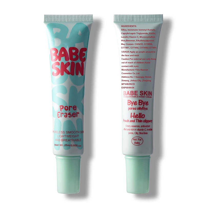 Private Label Babe Skin Instant Pore Eraser Primer Makeup Smooth Skin Lightweight,Breathable Fragrance Face Primer 25ml - Image 5