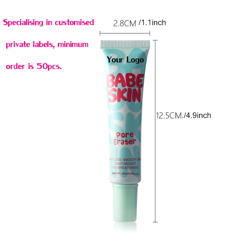 Private Label Babe Skin Instant Pore Eraser Primer Makeup Smooth Skin Lightweight,Breathable Fragrance Face Primer 25ml - Image 6