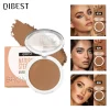 QIBEST Cream Contour Palette Dark Bronzing Powder Charlotte Makeup For Face Highlighter Bronzer Long-Lasting Concealer Cosmetics