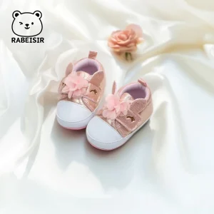RABEISIR baby shoes princess shoes baby walking shoes 6-12-18 months soft sole breathable
