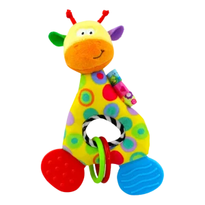 Rattles Animal Giraffe Baby Soft Stuffed Doll Teether Doll Cute Kids Infant Baby Teething Toys For Newborn Sensory Plush Toys
