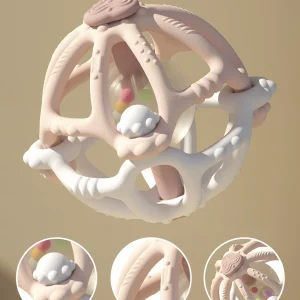 Removable Rattle & Sensory Teether Bed Bell Silicone Montessori Ball Newborn Baby Toys Children's Kids Gift Development Games