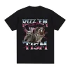 Rizz Em with The Tism Autism Racoon Tshirt Summer Casual Fashion Short Sleeve T-shirt Women's T-shirt