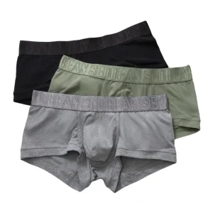SEOBEAN Brand Men's Boxers Panties Cotton Men Underwear Boxer Shorts Sexy Men Boxer Briefs Solid Color Underpants Boxer For Man