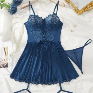 Sexy Lingerie Woman Lace Transparent Underwear Brief Sets Bra Kit Push Up Breves Sets Thin Sexy Erotic Lace Bra And Panty Set