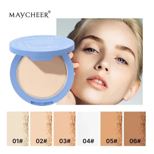 Silk Soft Mist Powder Cake Long-lasting Waterproof Texture Smooth Press Sace Powder Control Lady Polvo Oil Powder Face T6S0