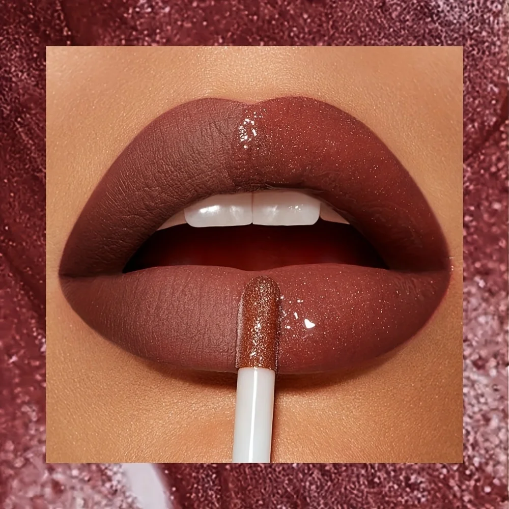 Silky Lip Gloss-Waterproof, Long-Lasting Moisturizing Liquid Lipstick with Mirror Finish, Non-Sticky, Full Shine, Fade-Resistant - Image 5