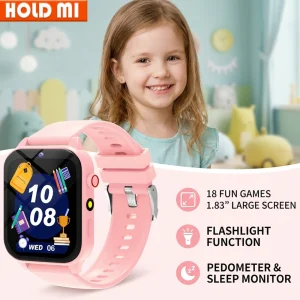 Smart Watch Kids 18 Learning Games Sleep Monitor SOS Call, Camera Alarm Clock Fun Educational Gift for Boys and Girls Ages 3-12