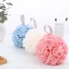 Soft Bath Scrub Bath Ball Body Clean Bath Puff Bathroom Supplies Flower Scrubbing Bubble Shower Mesh Sponge Back Brush