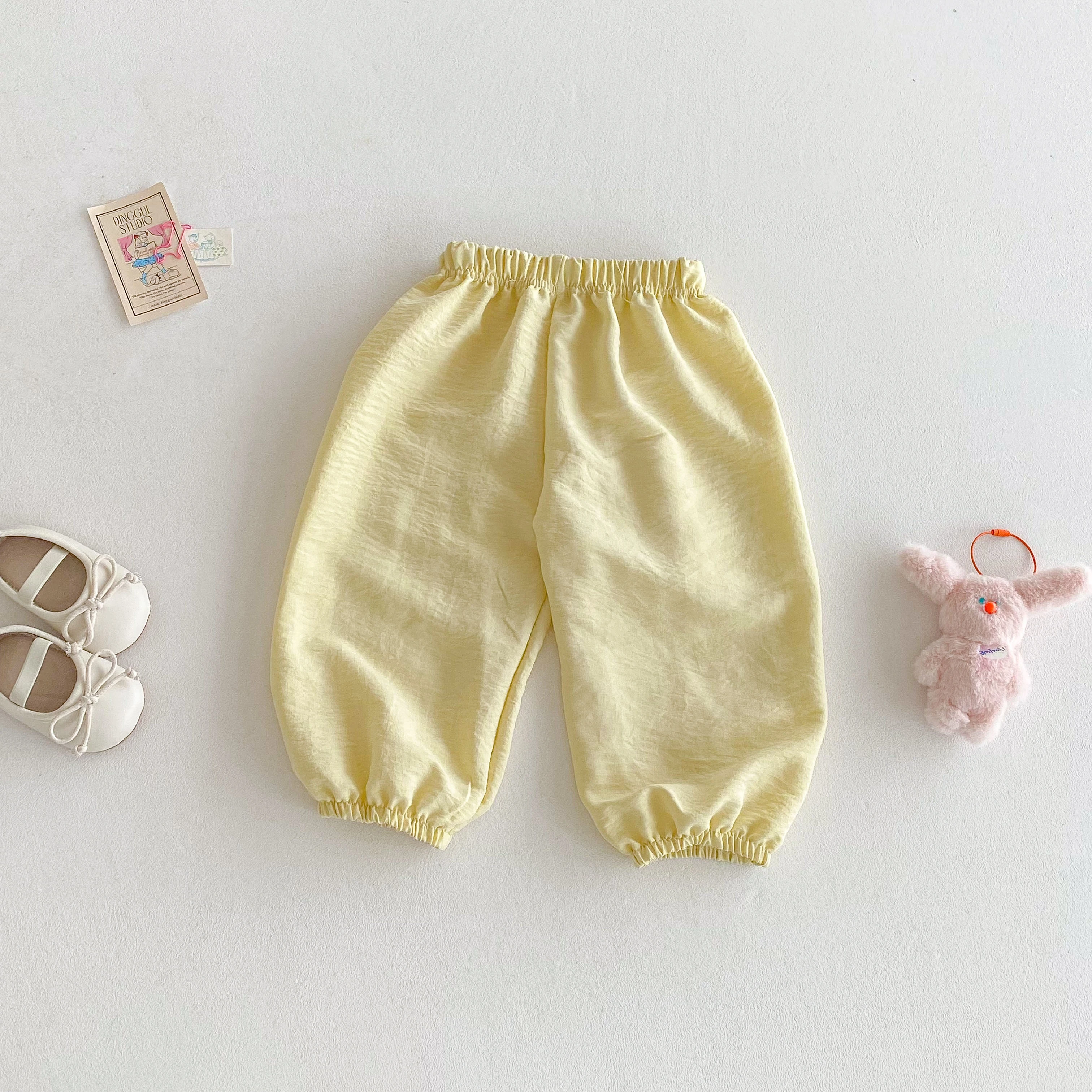 Solid Color All-match Pants For 0-6Age Boys And Girls Thin Casual Loose Simple Trousers Summer Clothes Kids New Sports Pants - Image 3