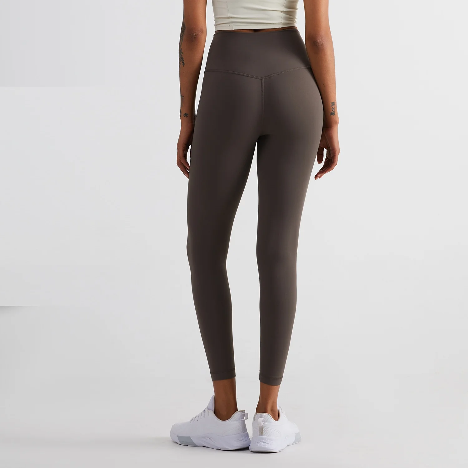 Solid Color Back Waist Pocket High Waist Yoga Legging Women Sport Cropped Pants Butter Athletic Gym Comprehensive Training Jog - Image 4