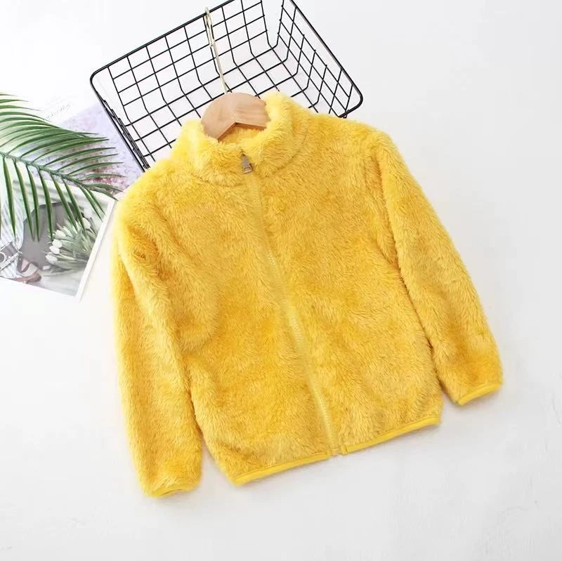 Spring And Autumn Winter Plush Coat For Boys And Girls Warm Clothes For Babies Wearing Double Sided Plush Clothes Outside - Image 5