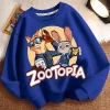 Spring Kid Boy Clothes Children Girls Disney Zootopia 2 Judy Hopps Nick Wilde Print Sweatshirt Top Baby Cartoon Pullover