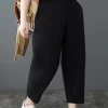 Spring and Autumn New Plus Size Elegant Fashion Style High Elastic Fabric Comfortable Loose Commuter Style Pants