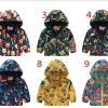Spring and Autumn New Style Boys and Girls 1-7 Years Old Fashionable Lightweight Short Style Versatile Jacket with Hat and Pocke