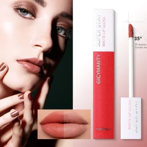 Square Tube Matte Lip Gloss Waterproof Durable Non smudging Non Shedding Liquid Lipstick