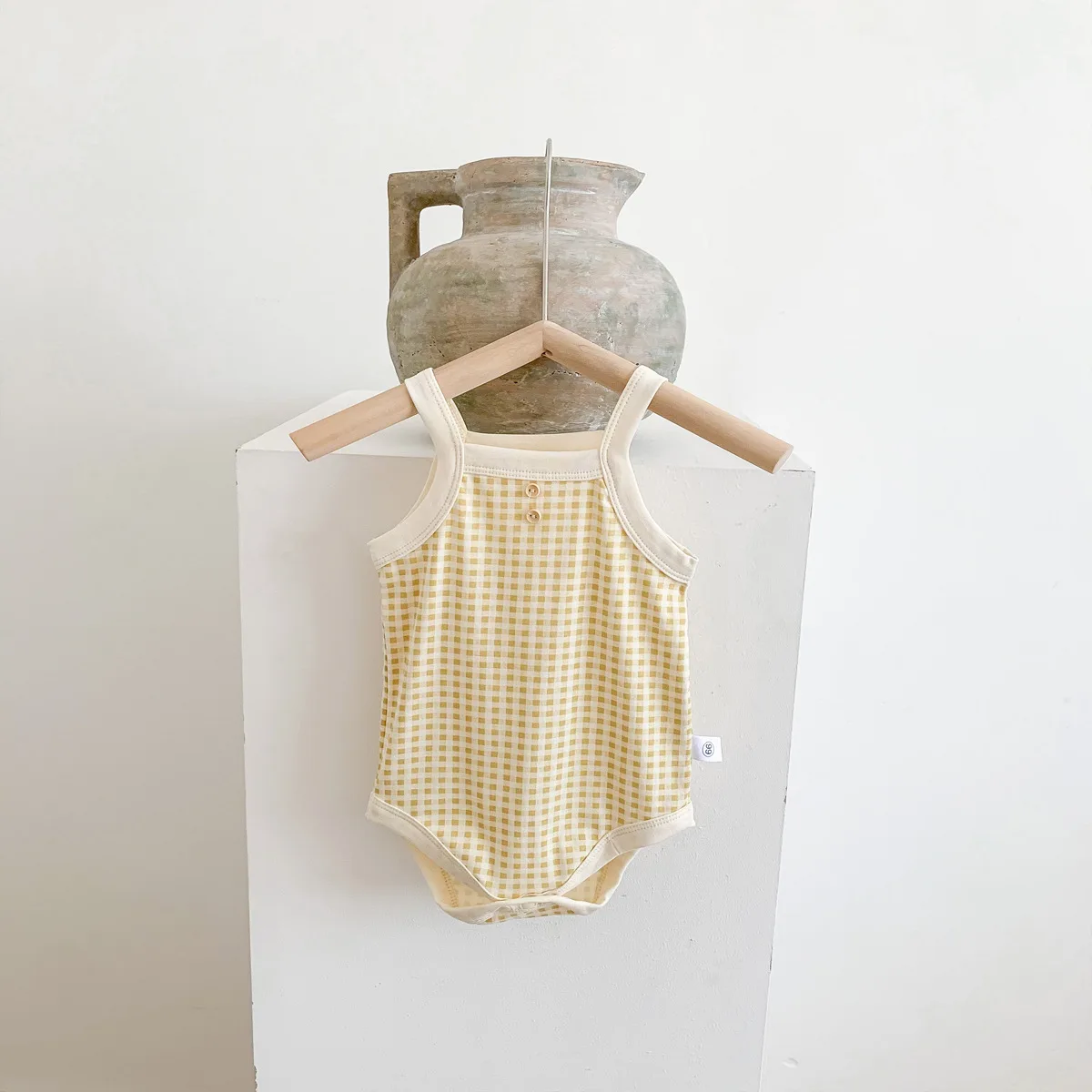 Summer Newborn Baby Girls Sleeveless Sling Plaid Outfits Cotton Soft Jumpsuits Infant Kids Casual Clothing Bodysuits - Image 4