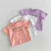 Summer Newborn Infant Baby Boy Girls' Cute Cartoon Strawberries Printing T-Shirt Muslin Perfect For Kids' Fashion Baby Clothing