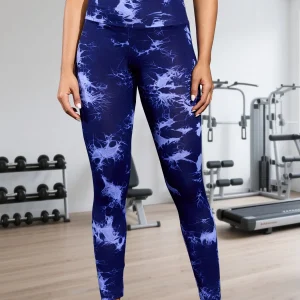 Super Soft High Waisted Tie Dye Leggings for Women Yoga Running Gym No See Through Workout Athletic Tights Gym Fitness