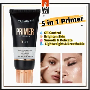 TLM TAILAIMEI 5 in 1 Primer Maquillaje Oil Control Long Lasting Moisturizing Primer Makeup Base Face Primer Gel F228-B