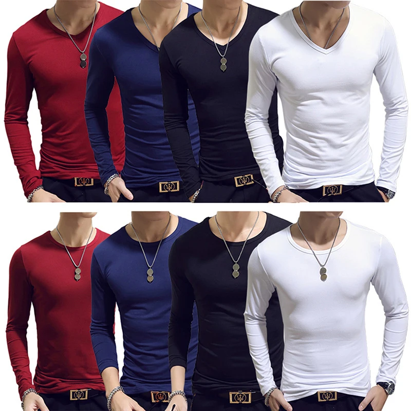 Tennis T Shirts Men Long Sleeve T-Shirt Sportswear Fitness T Shirts for Men Slim Fit T Shirts Designer Solid Tees Tops - Image 3