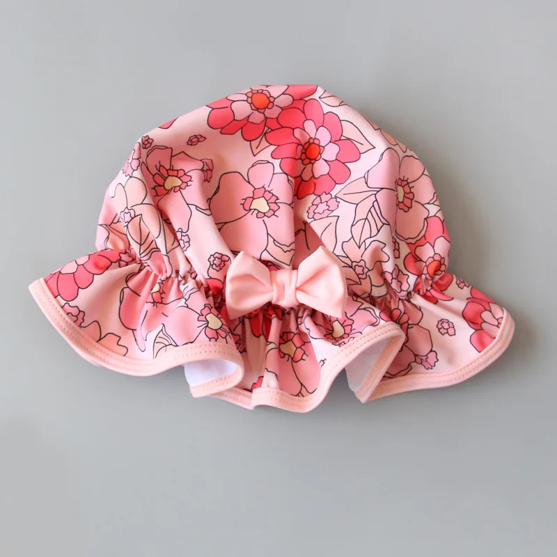 Toddler Girl Swimsuit With Hat Girls Swimsuits Kids Summer Strawberry Girls Bathing Suits Spa Pool Girls Swimwear For 0-3Years - Image 6