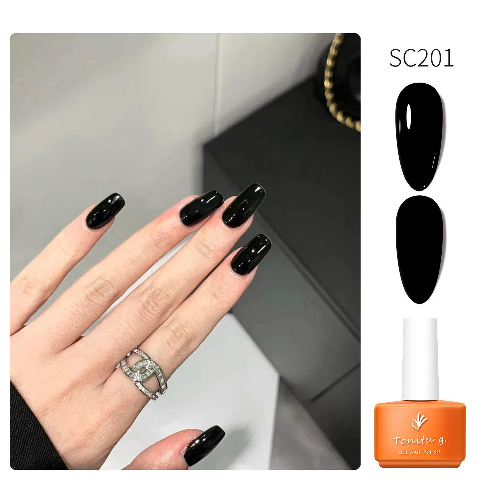 Tonitu G 7ml Gel Nail Polish Gel 57 Colors white black Semi Permanent Solid Nail Gel Varnish Soak Off UV Gel for Base Top Coat - Image 2