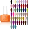 Tonitu G 7ml Gel Nail Polish Gel 57 Colors white black Semi Permanent Solid Nail Gel Varnish Soak Off UV Gel for Base Top Coat