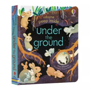 Usborne Peep Inside Under the Ground English Picture Flip Book Children Kids Early Education Bedtime Reading Books