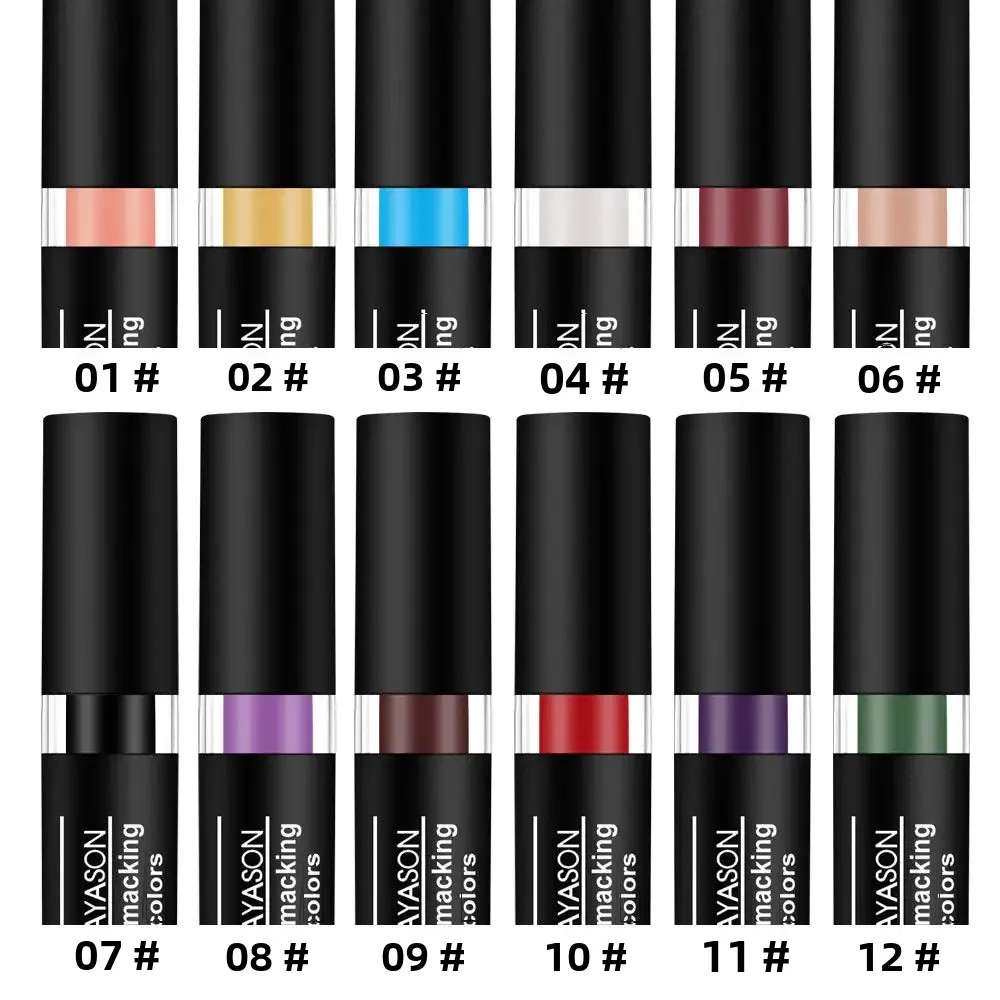 Vampire Cosplay Matte Lipstick Moisturizing Long Lasting Waterproof Non Fade Black White Colorful Lip Gloss - Image 3