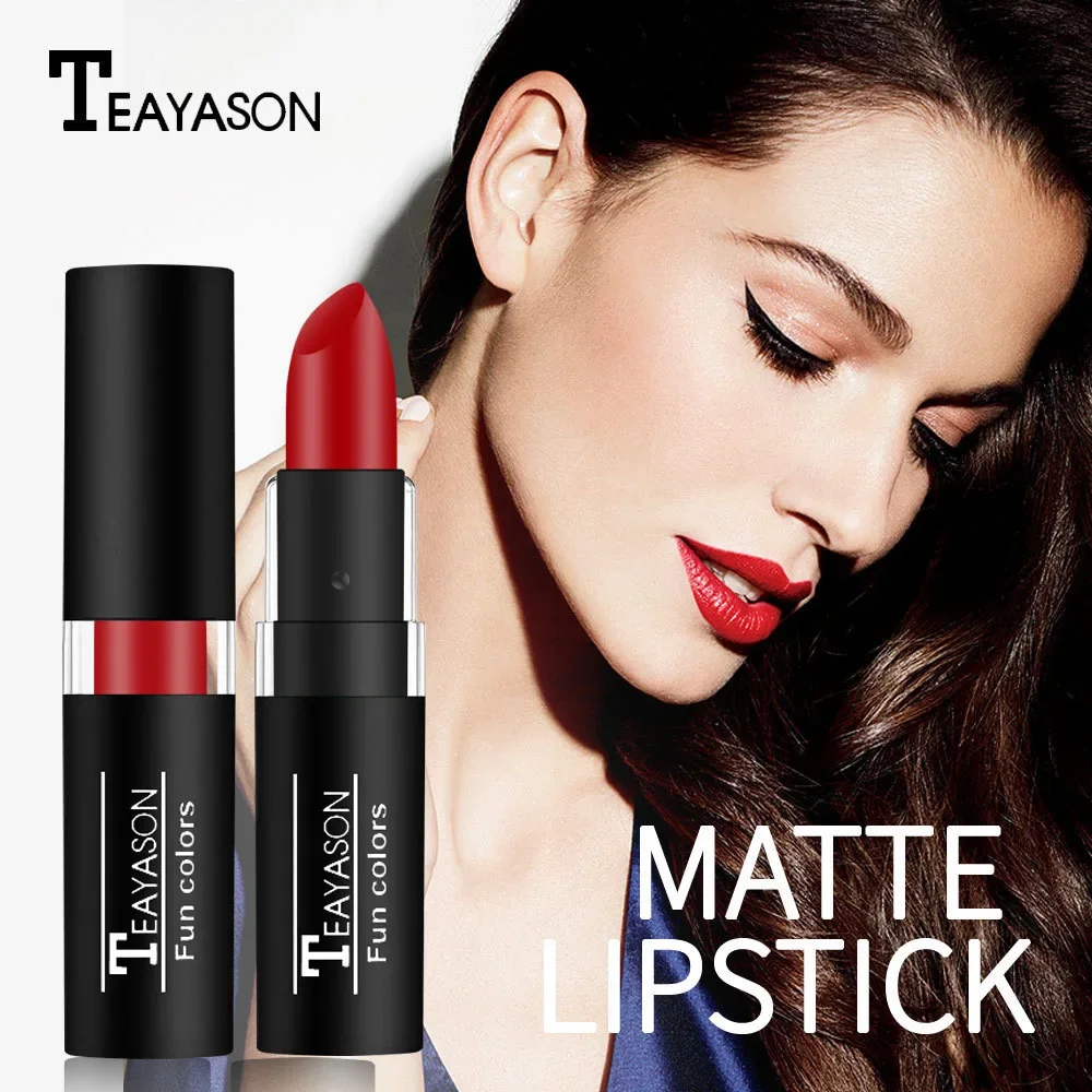 Vampire Cosplay Matte Lipstick Moisturizing Long Lasting Waterproof Non Fade Black White Colorful Lip Gloss - Image 6