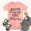 Watch Your Language I'm A Baby Newborn Letter Printed Romper Harajuku Style Baby Boys Clothes Bodysuits Toddler Girls Jumpsuits