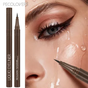Waterproof Black Liquid Eyeliner Korean Makeup for Women Ultra-thin Quick Dry Smooth Eye Liner Long Last Lower Eyelash Pen