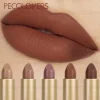 Waterproof Matte Brown Lip Glaze,Long-Lasting, Not Greasy Lip Gloss,Smooth Texture