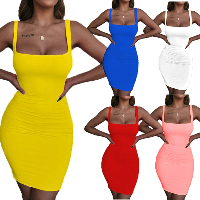 Women Summer Dress For Women Sexy Slim Casual Party Dresses Sundress Sexy Office Lady Elegant Mini Bodycon Dress Vestidos