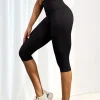 Women's High Waisted Capri Pants Super Soft No See Through Workout Yoga Running Athletic push up gym fitness Leggings