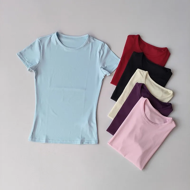 Women's Outdoor Sports Shirt Yoga Wear Fitness T-Shirt Quick Dry Running T-Shirt Workout Top Female Sportswear Exercise Clothing - Image 5